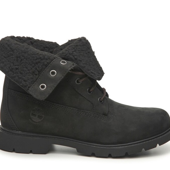 TIMBERLAND LINDEN WOODS WP FLEECE FOLD DOWN BOOTIE - BLACK NUBUCK
WOMEN … - Picture 2 of 14